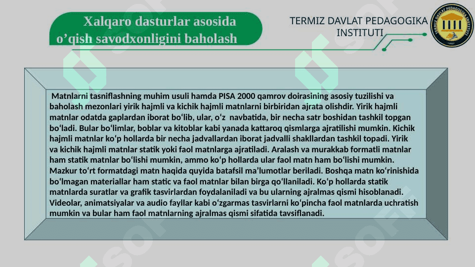 Matn turlari  ularning o’ziga xos jihatlari 4