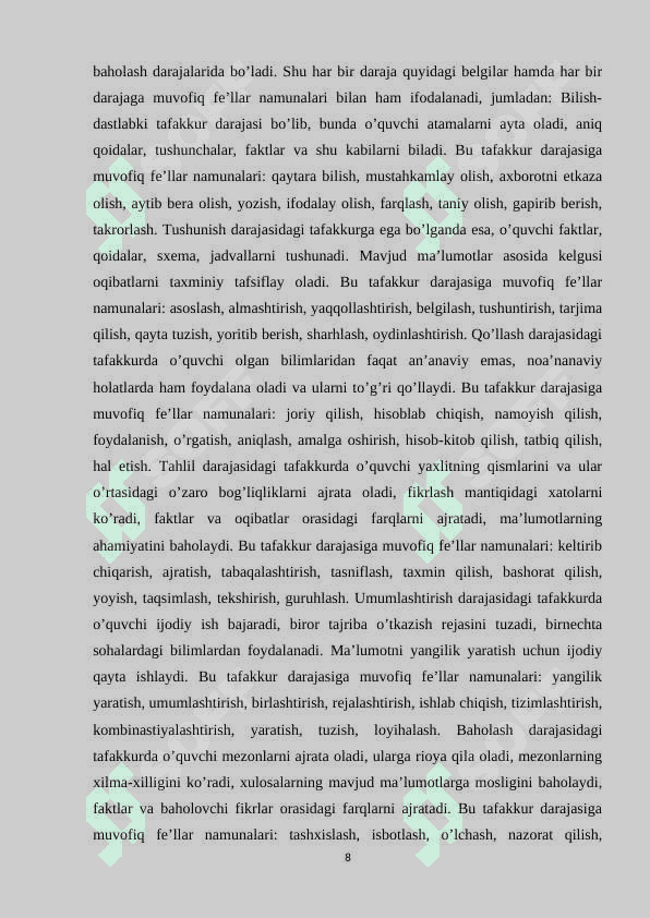 O’QUVCHILARNI QO’LLAB QUVVATLASHDA RAG’BATLANTIRISH USULLARI 8