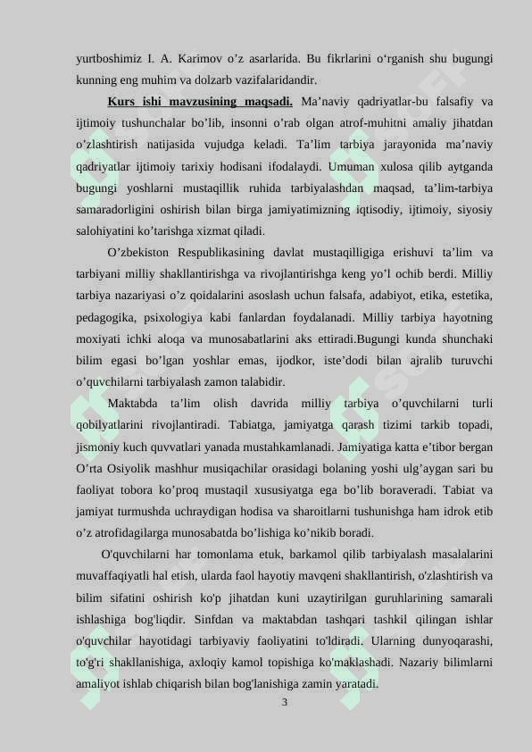 SINFDAN VA MAKTABDAN TASHQARI ISHLARNING O’QUVCHILAR FAOLIYATIDAGI O’RNI 3
