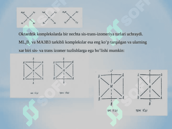 Kompleks birikmalarda izomeriya turlari 8