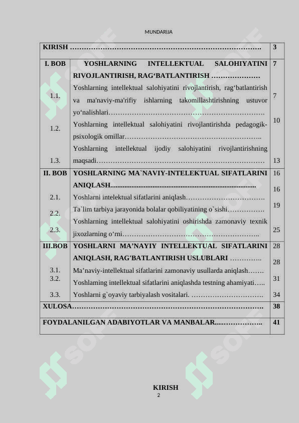 YOSHLARNING MA`NAVIY-INTELEKTUAL SIFATLARINI ANIQLASH VA RAG`BATLANTIRISH USULLARI 2