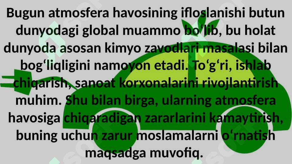 Atmosferani avtotransportlar bilan ifloslanishi 4