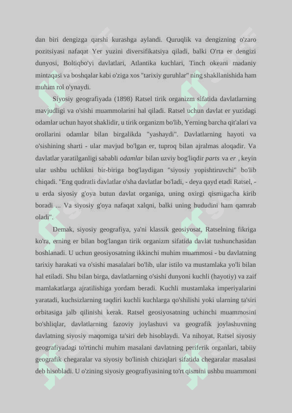 Klassik geosiyosiy konsepsiyalar 7