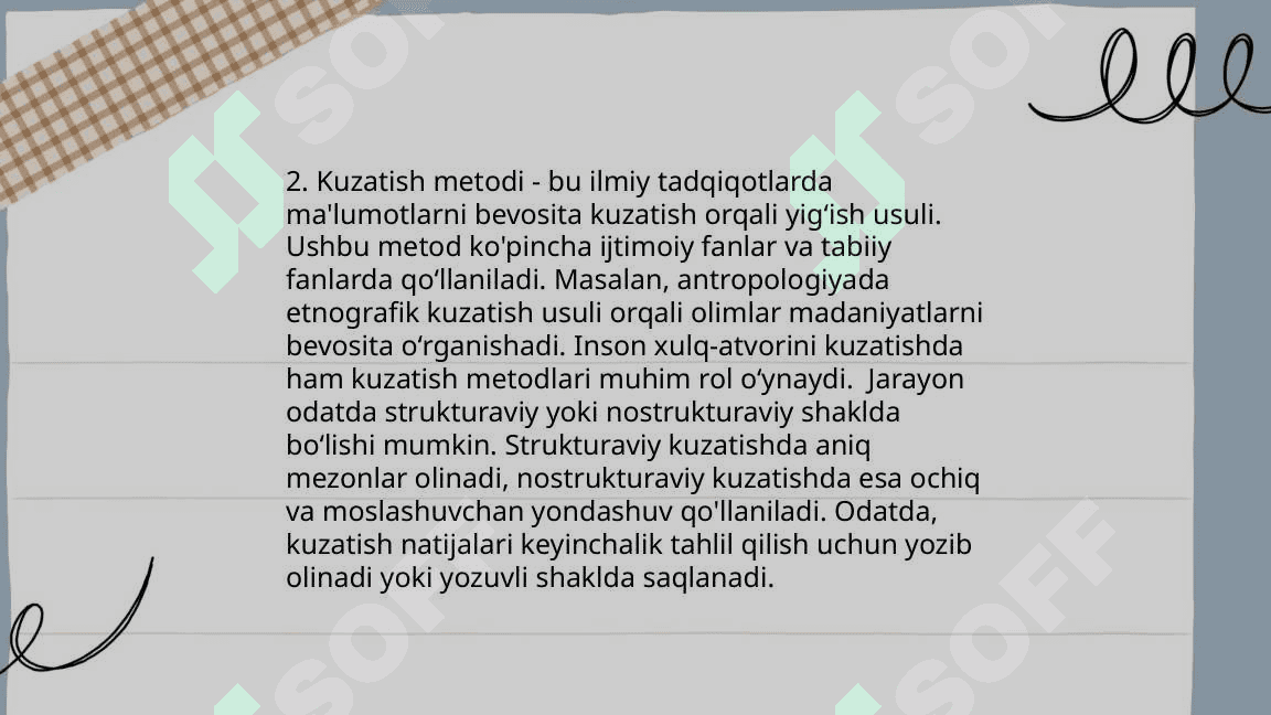 ИЖТИМОИЙ ПСИХАЛОГИЯ МЕТОДЛАРИ 4