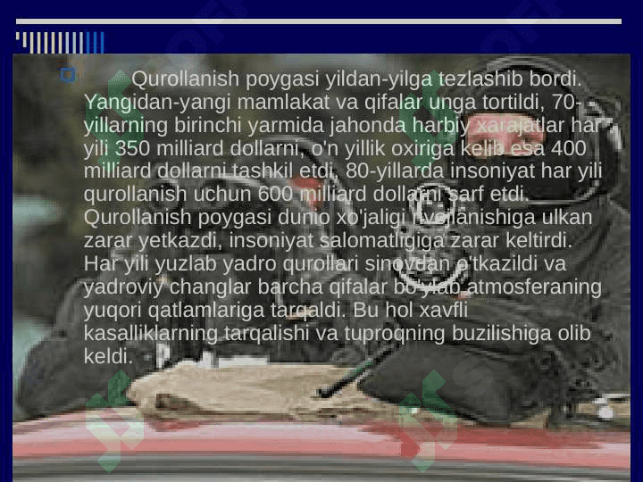 IKKINCHI JAHON URUSHIDAN SO'NG XALQARO MUNOSABATLAR 7