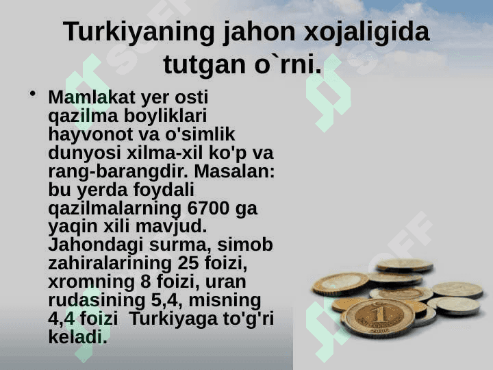 Turkiya davlatining iqtisodiyoti 3