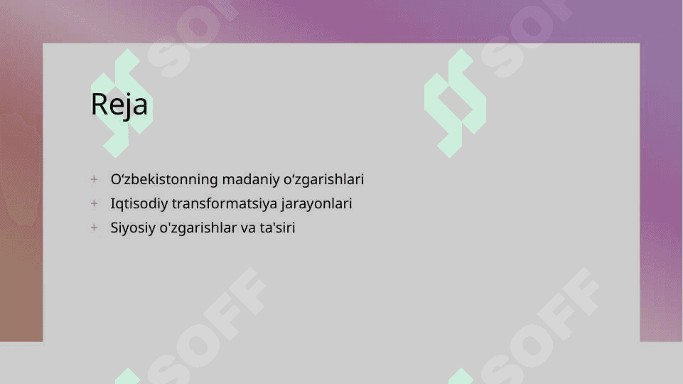 Oʻzbekiston Respublikasidagi Ijtimoiy Oʻzgarishlar 2
