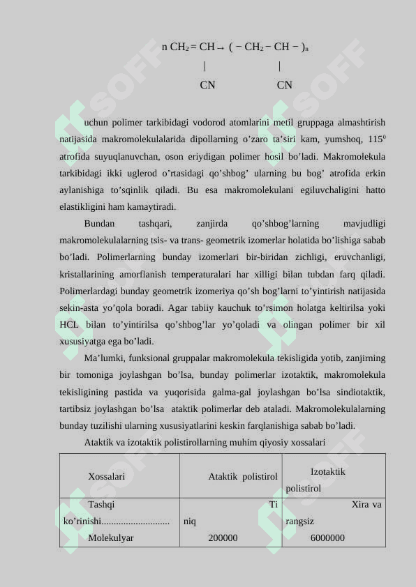 Polimerlarning mexanik mustahkamligi, sudraluvchanligi va uzoq muddatligi 6