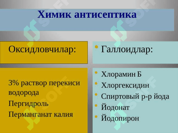 Sterilizatsiya usullari. Aseptika va antiseptika 7