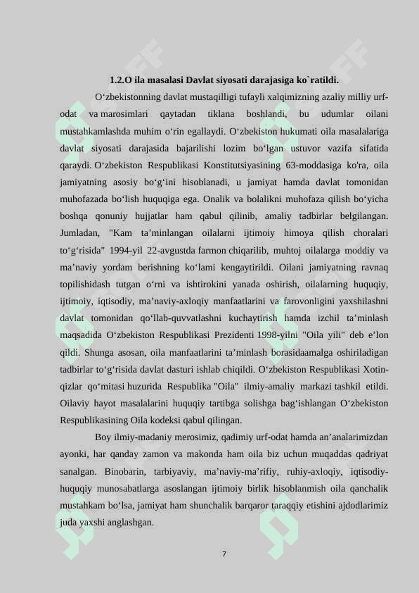 OILA JAMOASINI JIPSLASHTIRISH METODIKASI 7