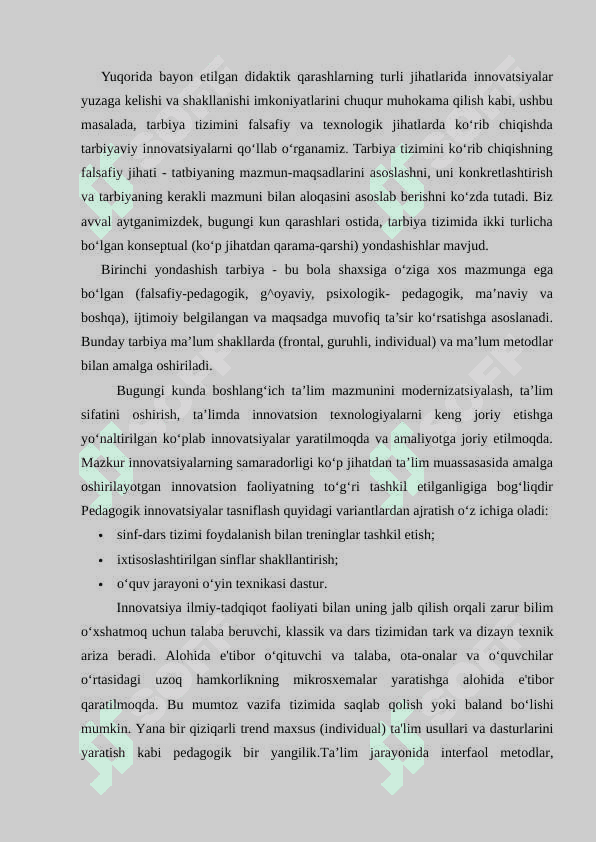 O‘quv jarayonida innovatsion fikrlash 8