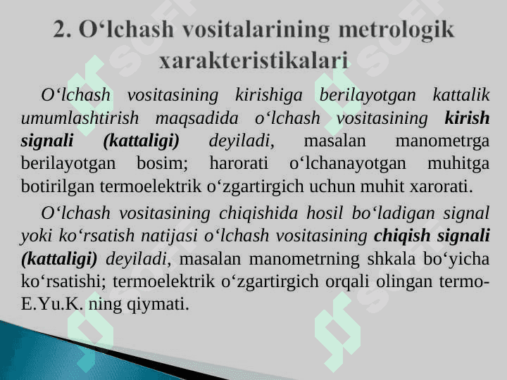 O'LCHASH XATOLIKLARI VA ULARNING KLASIFIKATSIYASI 7