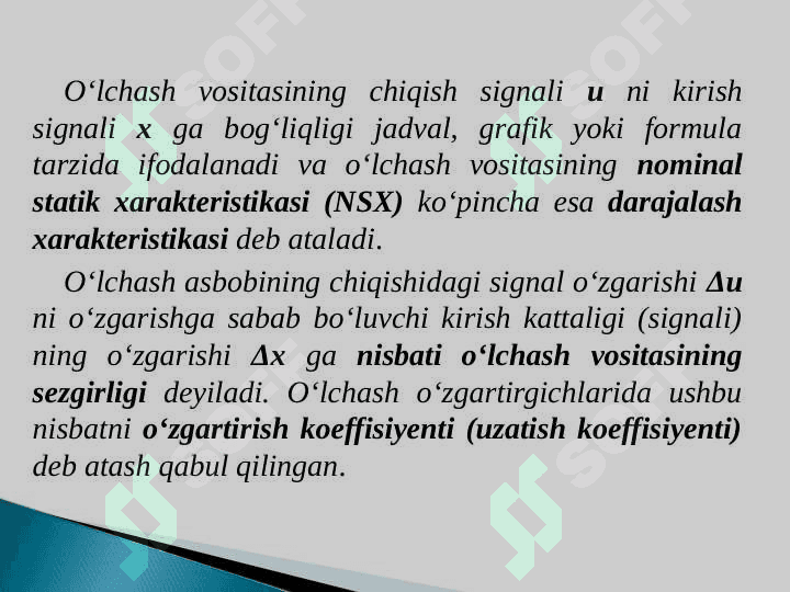 O'LCHASH XATOLIKLARI VA ULARNING KLASIFIKATSIYASI 8