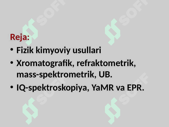 Neft va neft mahsulotlarini tarkibini aniqlash usullari 2