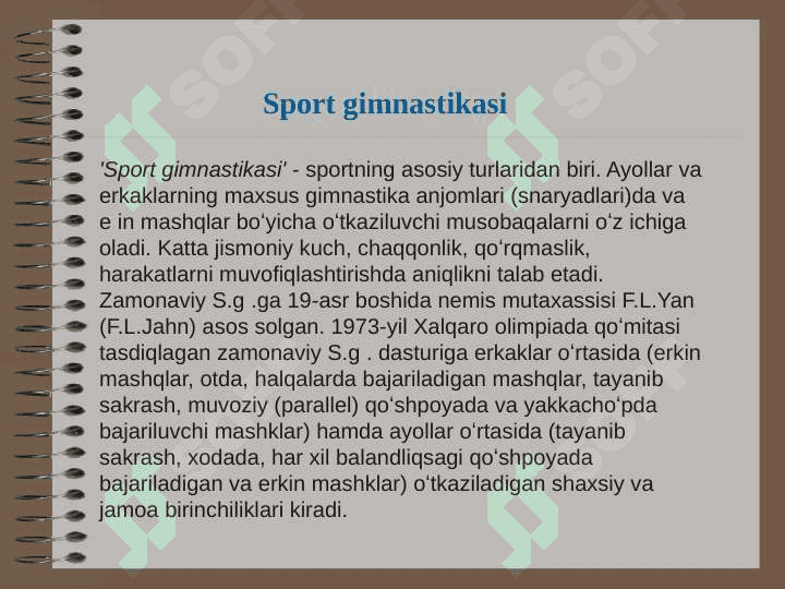 Sport gimnastikasi 2