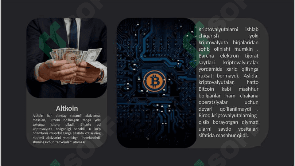 Kripto valyuta . Moliya 2