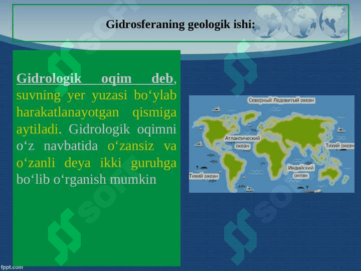 Okean va dengizlarning geologik faoliyati 4