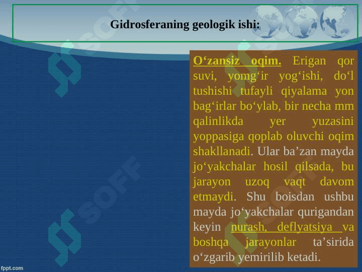 Okean va dengizlarning geologik faoliyati 5