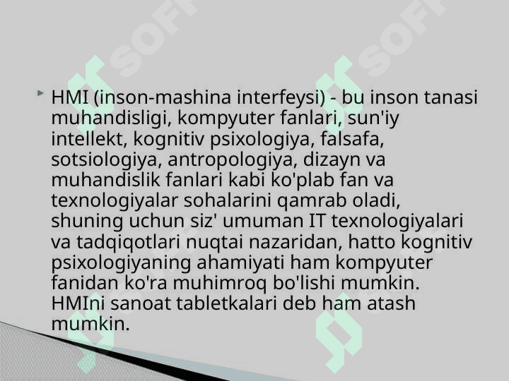 Inson-mashina interfeysini boshqarish 3