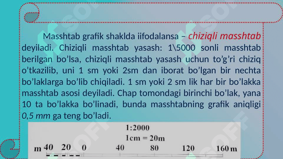 Masshtab va uning ahamiyati 6