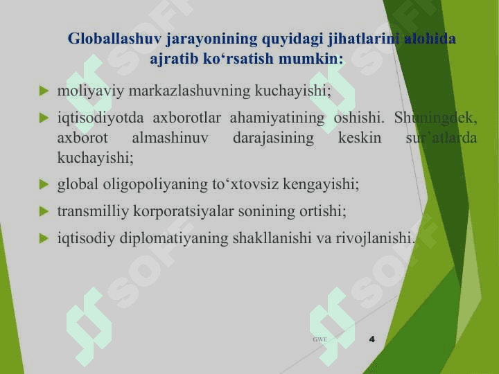 Jahon iqtisodiyoti globallashuvi 4