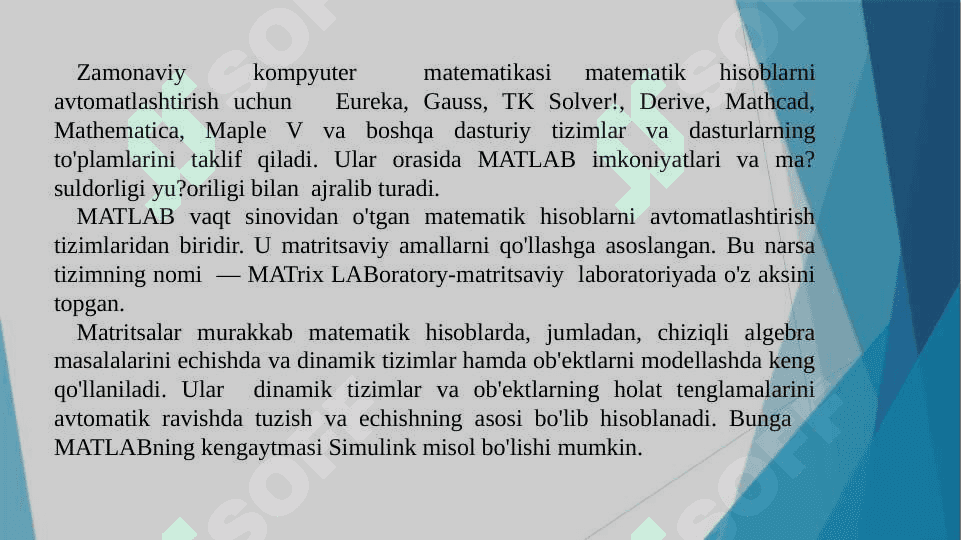 Matlab va uning asosiy elementlari 2