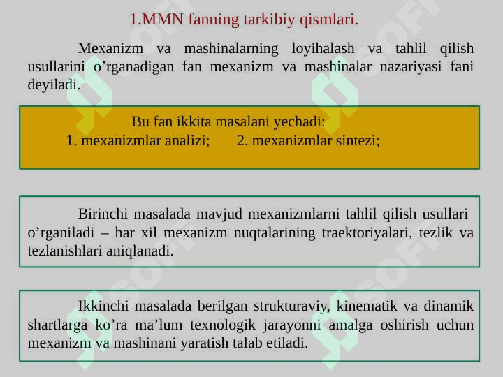 Mexanizm va mashinalarni denamik tekshirish 2