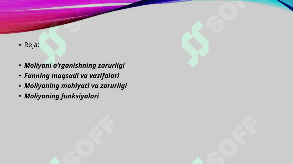 MOLIYANING MOHIYATI VA FUNKSIYALARI 2