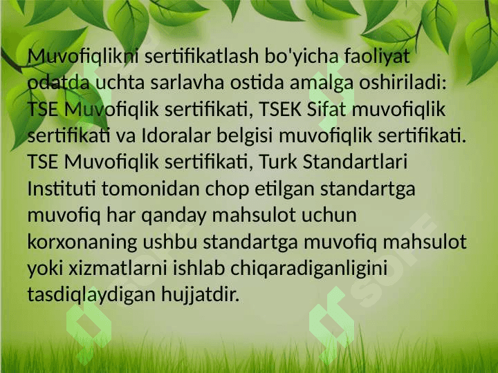 Muvofiqlikni baholash va tasdiqlash 4
