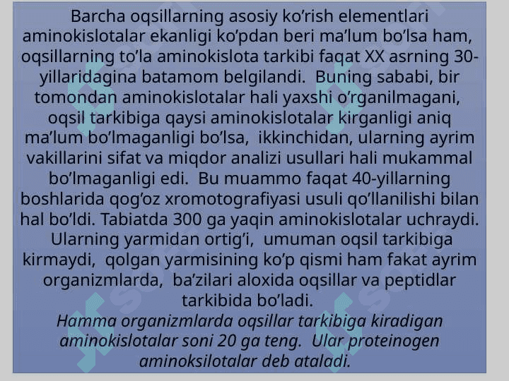 Oqsillar 3