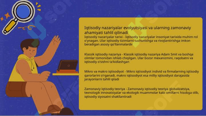 Hozirgi zamon iqtisodiy qarashlari   evolyutsiyasi 4