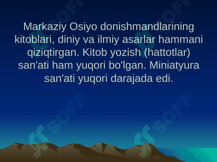 O’rta Osiyo mutaffakirlari iqtisodiy g’oyalari 4
