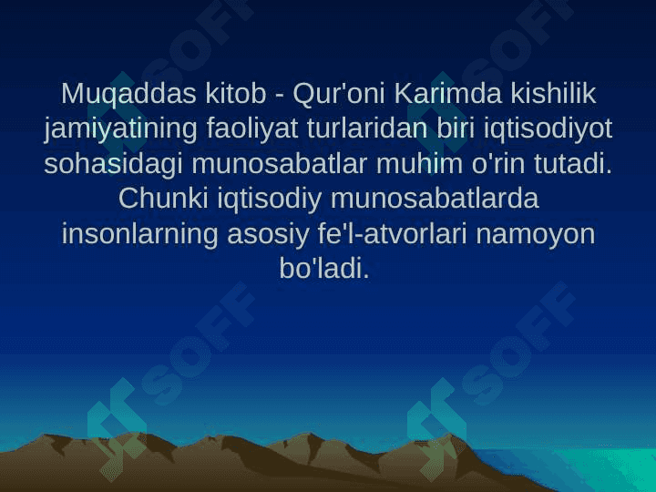 O’rta Osiyo mutaffakirlari iqtisodiy g’oyalari 5