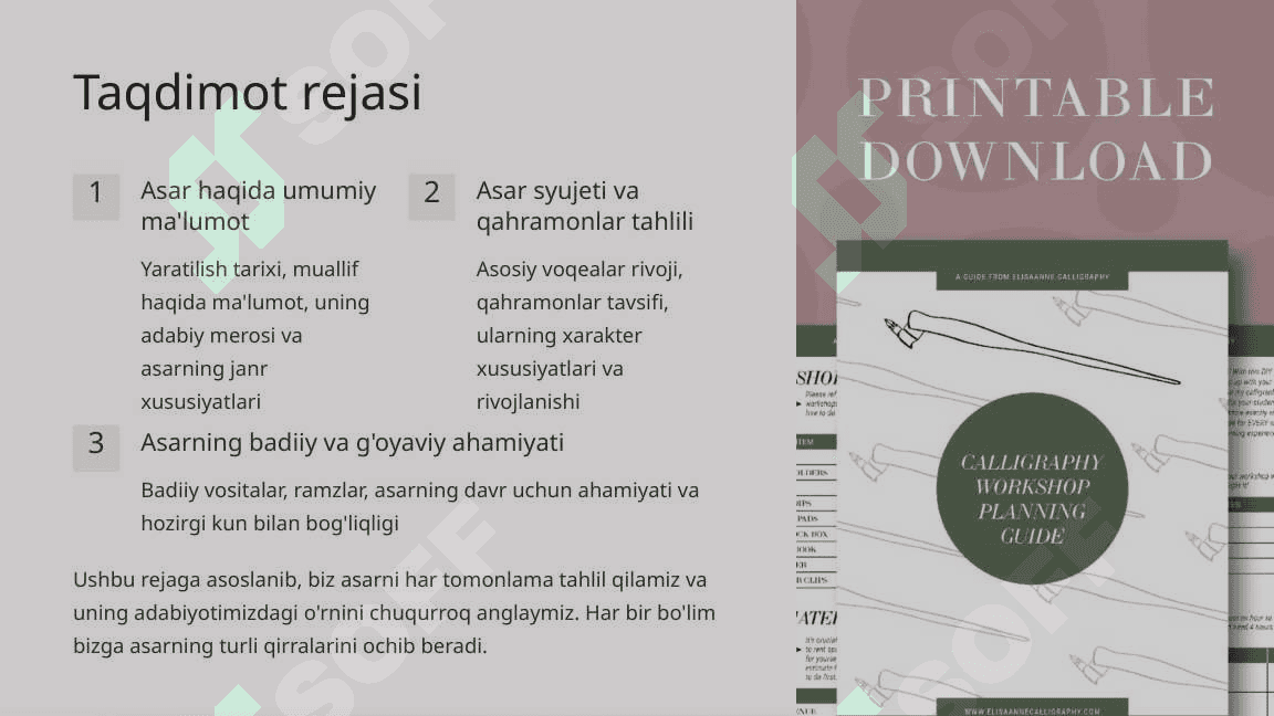 Asar bilan tanishish 2