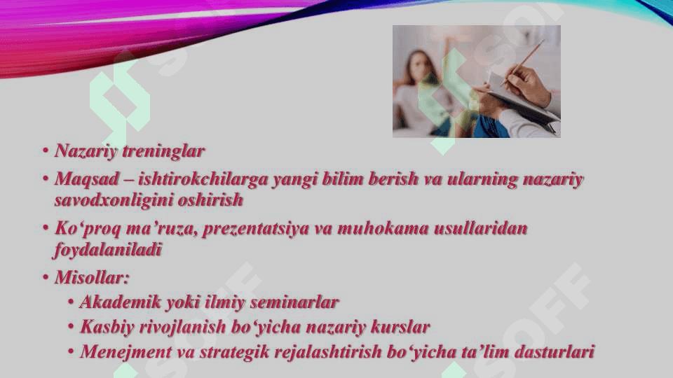 TRENING TURLARI 5