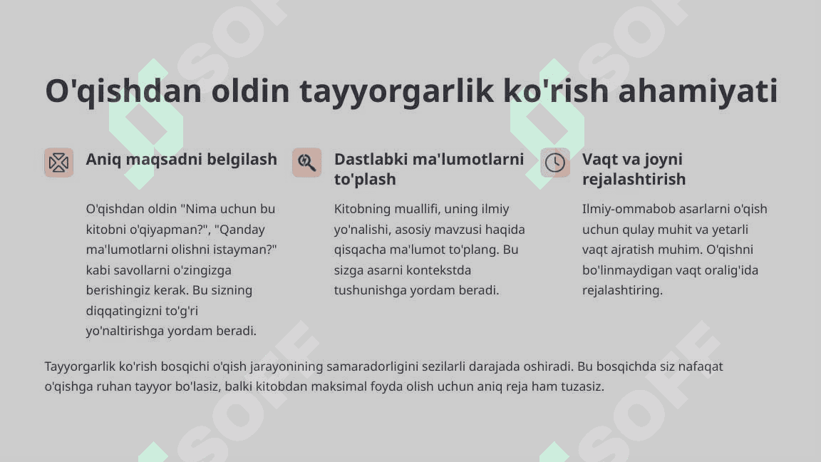 Ilmiy-ommabob asarlarni o'qish metodikasi 3