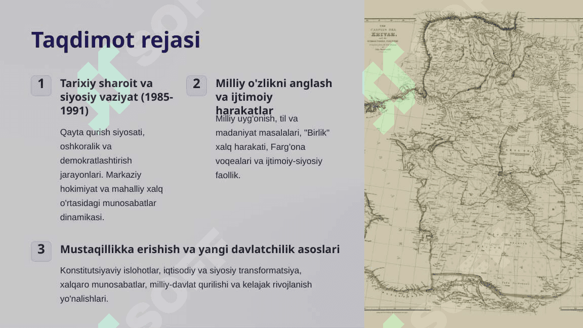 Mustaqillikka erishish arafasida O'zbekistondagi ijtimoiy-siyosiy jarayonlar 2