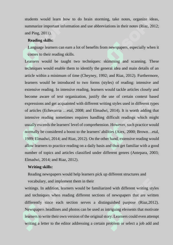 The role of articles to improve reading 3