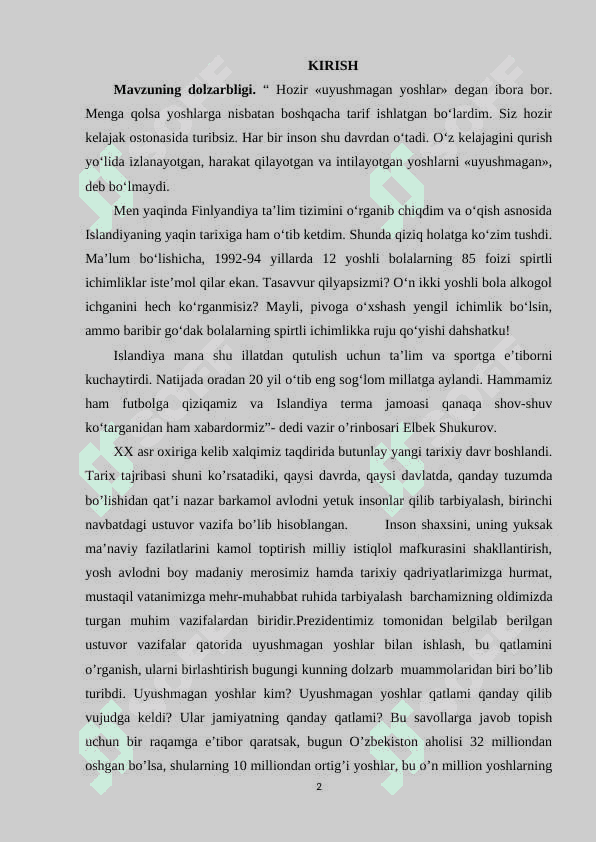 Uyushmagan yoshlar  bilan olib boriladigan ijtimoiy pedagogik ish 2