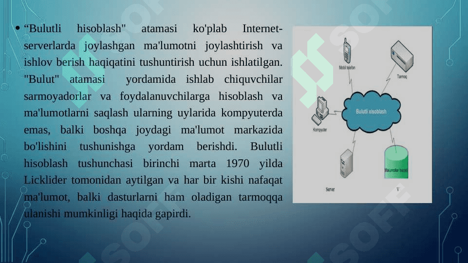 Bulutli texnologiyalar va ular bilan ishlash 5