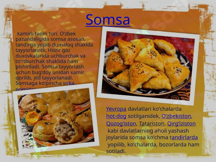 O'zbek milliy taomlari 3