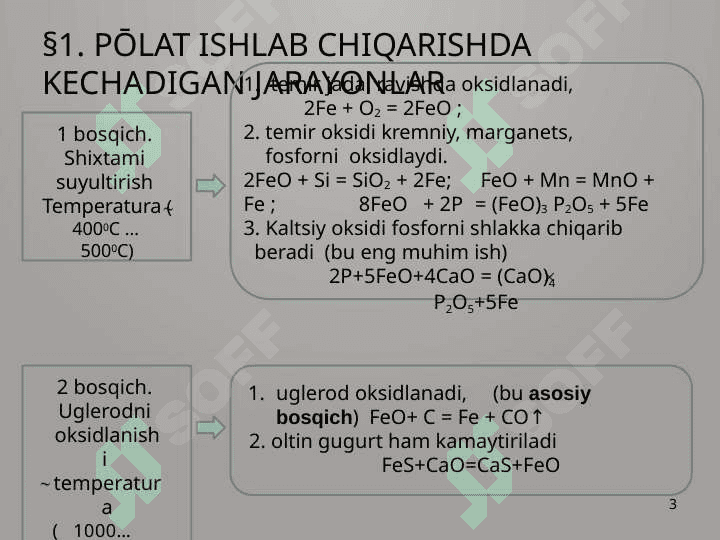 Po’lat ishlab chiqarish 3