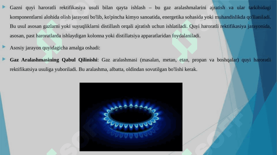 GAZNI QUYI HARORATLI REKTIFIKASIYA USULI BILAN QAYTA ISHLASH ASOSLARI 3