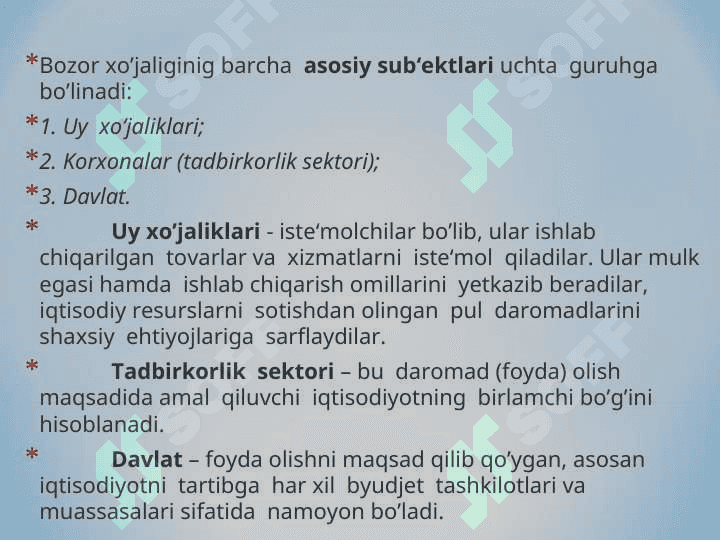 Bozor iqtisodiyoti 3