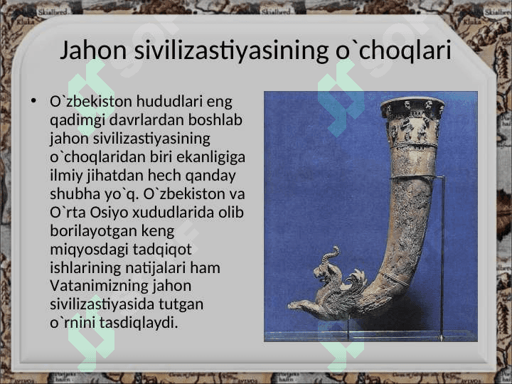 O`RTA ASRLARDA MARKAZIY OSIYODA VOIRLIK SAN’ATI RIVOJI 3