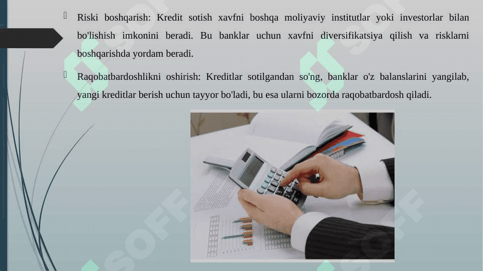KREDIT SOTISH VA SEKYURITIZATSIYA JARAYONI 8