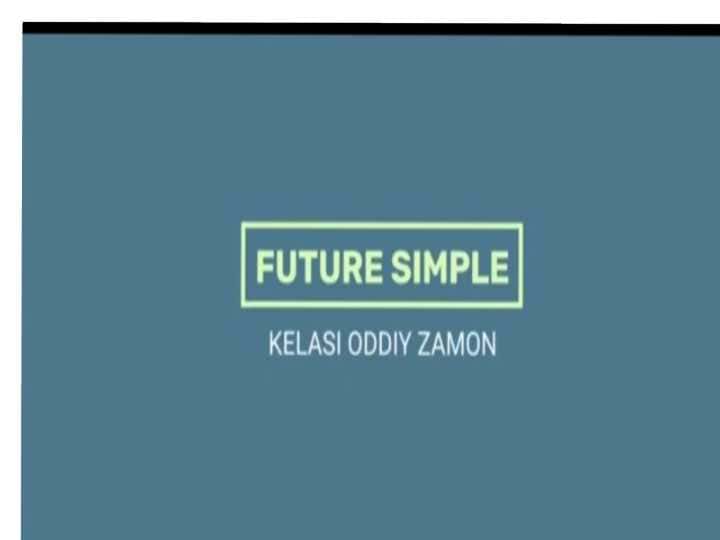 Future simple