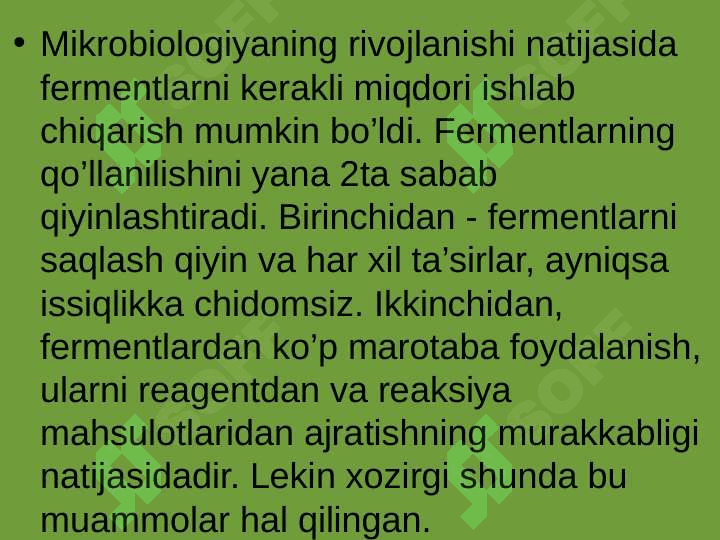 Fermentlarni immobillizatsiya qilish 4