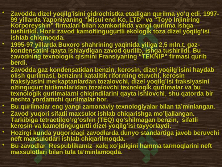 Neft va Gaz sanoati 5