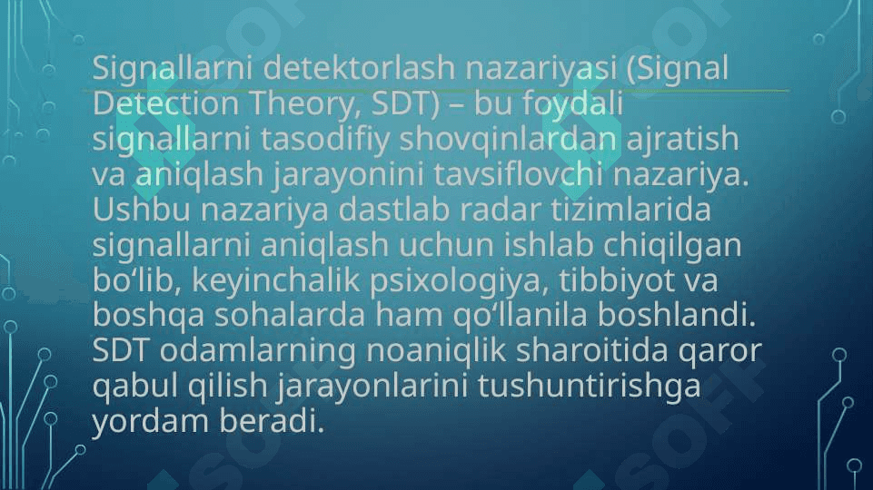 SIGNALLARNI DETEKTORLASH 5